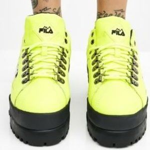 FILA Biohazard Trailblazer Wedge Leather Platform Size Men's 7 1/2.